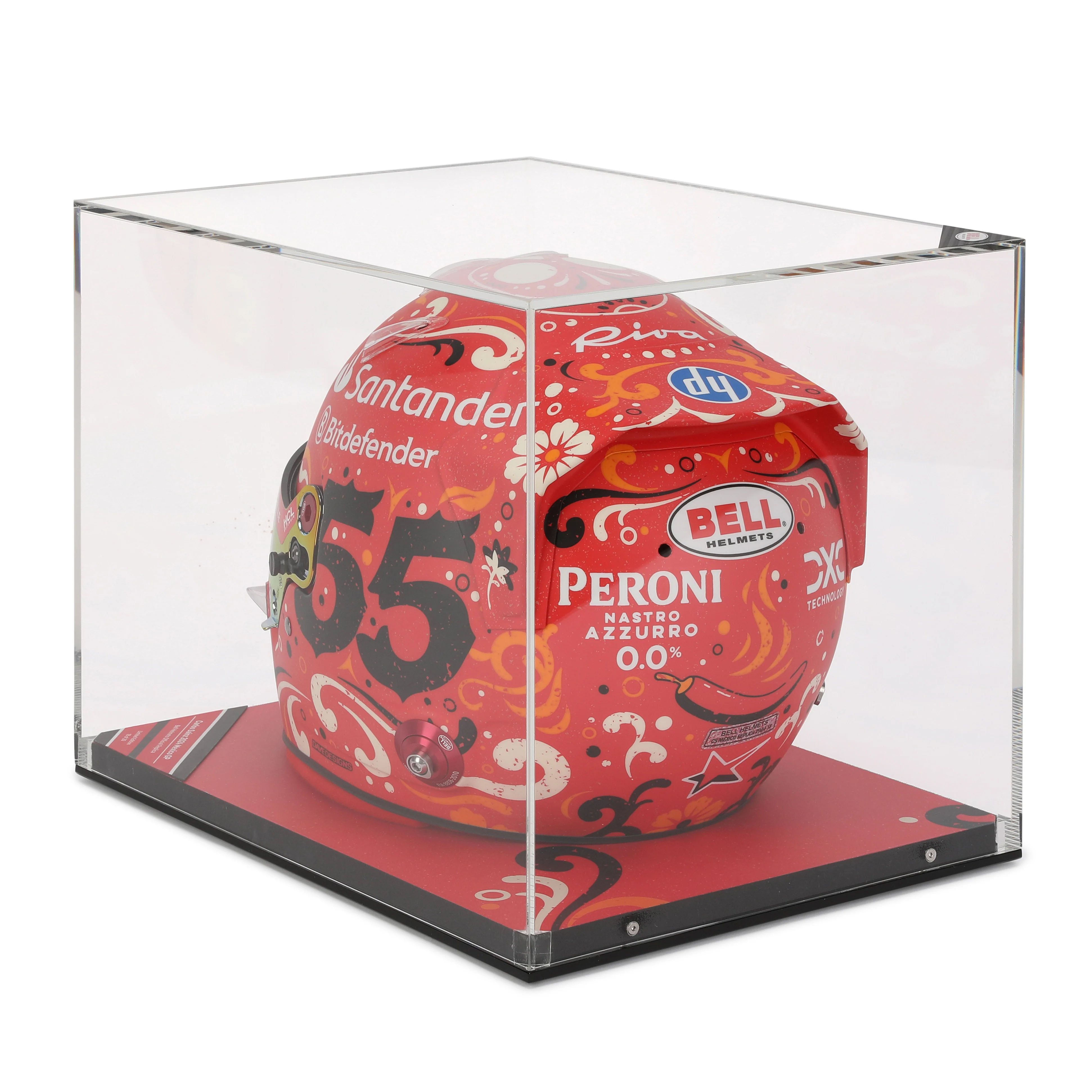 Season Launch LOT 057 - Carlos Sainz 2024 Scuderia Ferrari Signed Replica Helmet - Mexico City GP - Image 10