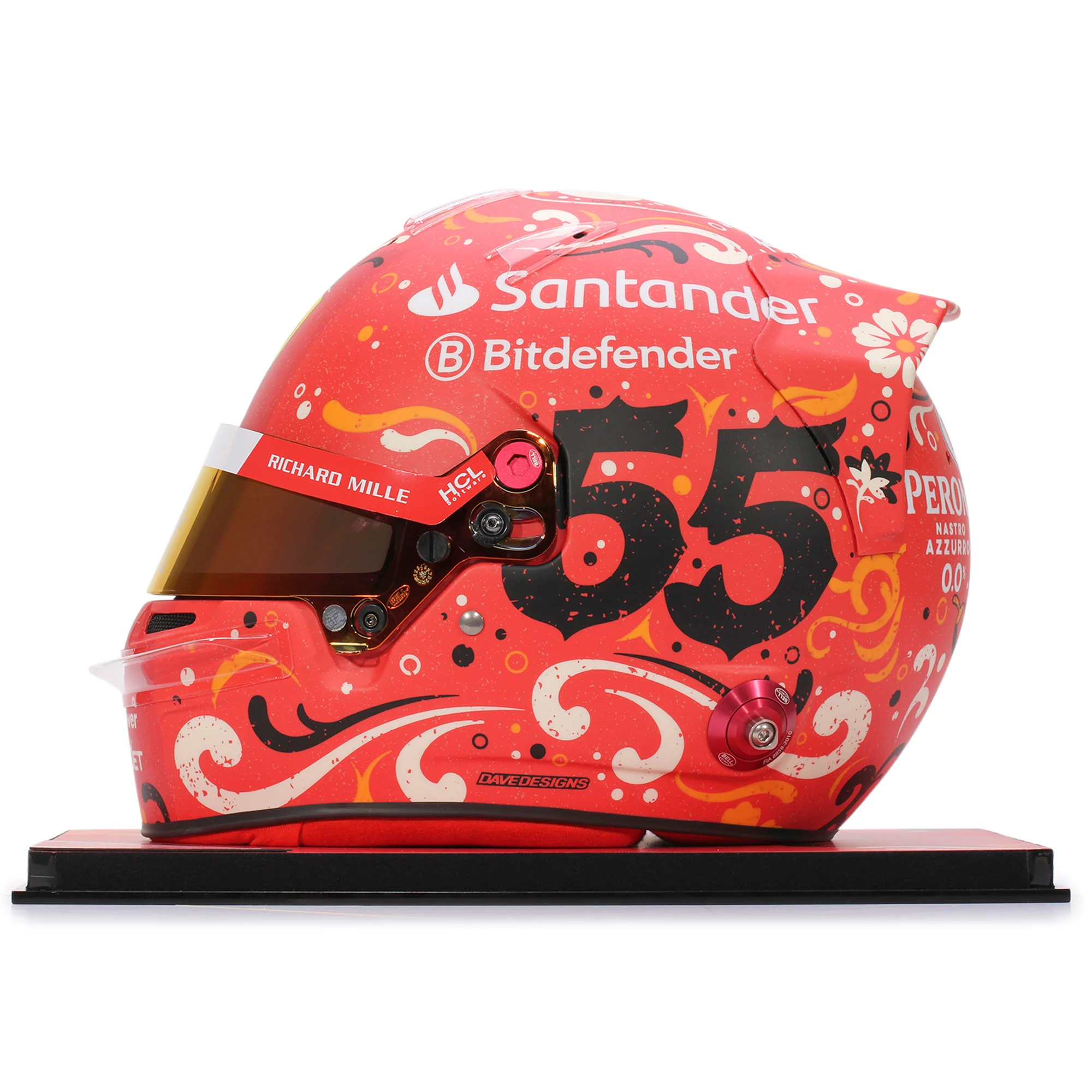 Season Launch LOT 057 - Carlos Sainz 2024 Scuderia Ferrari Signed Replica Helmet - Mexico City GP - Image 5