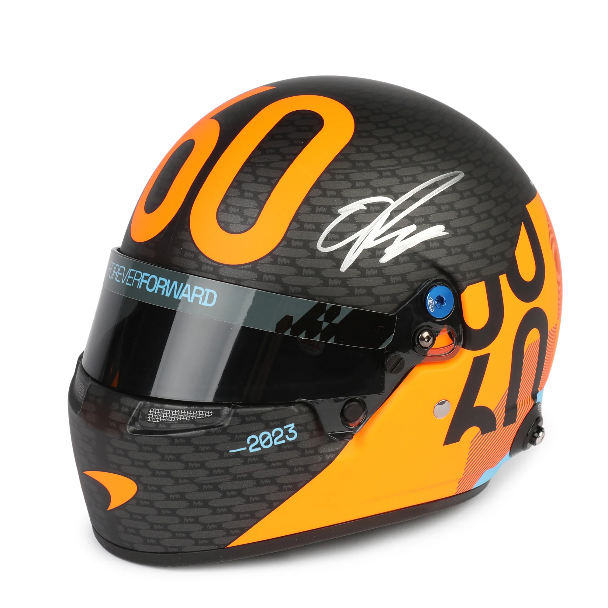 Season Launch LOT 006 - Lando Norris & Oscar Piastri 2024 Signed McLaren F1 Team 1:2 Helmet - Image 5