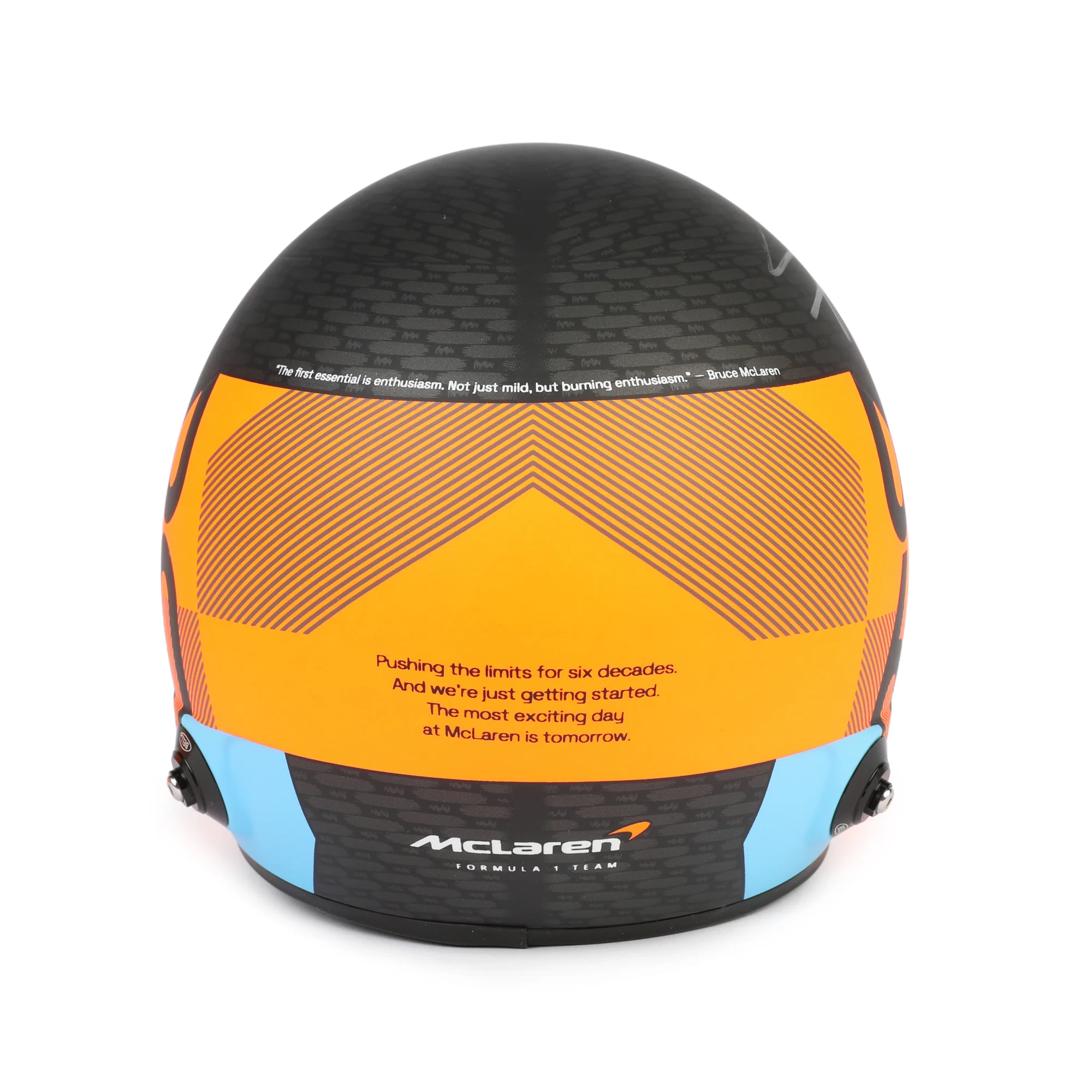 Season Launch LOT 006 - Lando Norris & Oscar Piastri 2024 Signed McLaren F1 Team 1:2 Helmet - Image 7