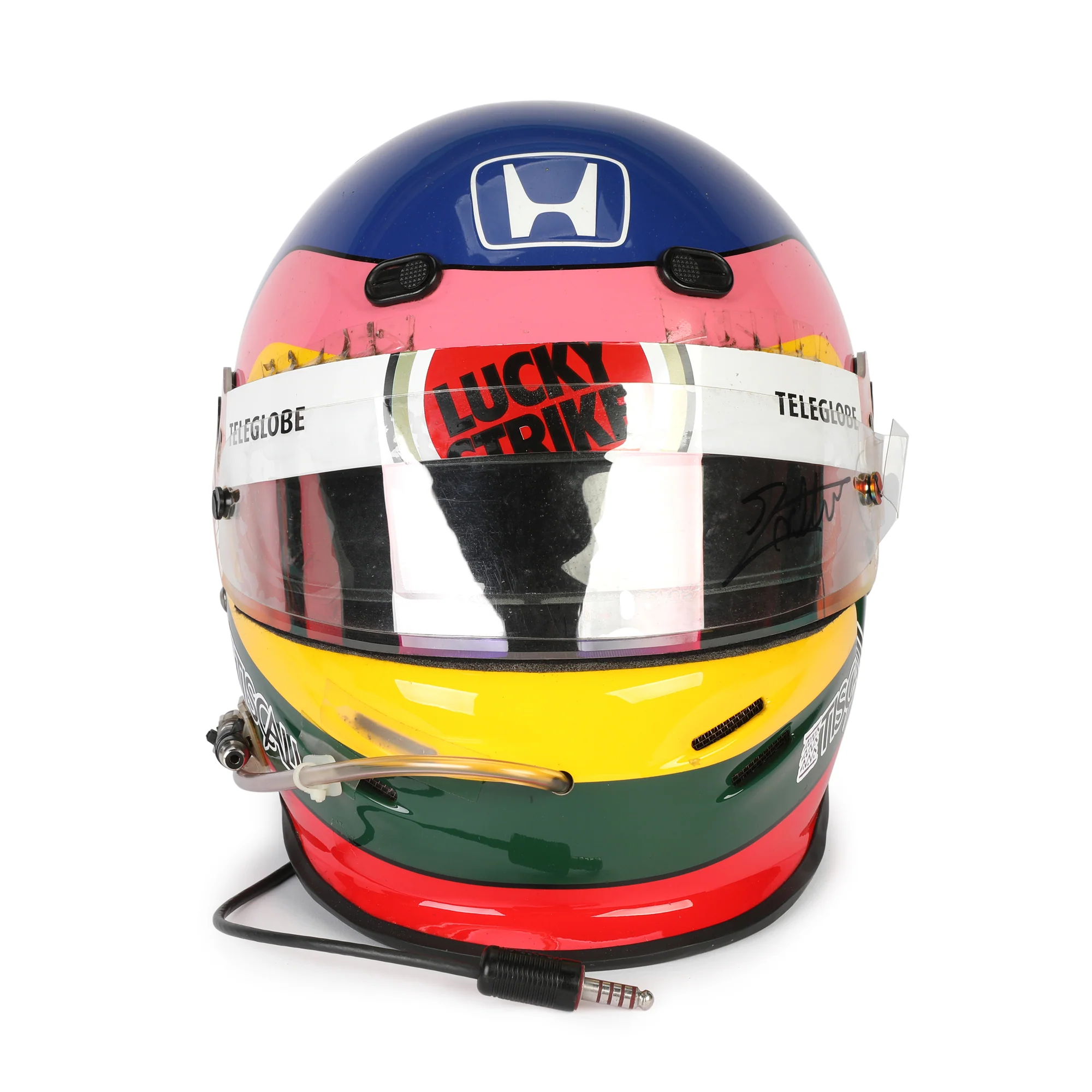 Season Launch LOT 034 - Jacques Villeneuve 2001 BAR Bell Helmet - European & German GP Signed - Image 5