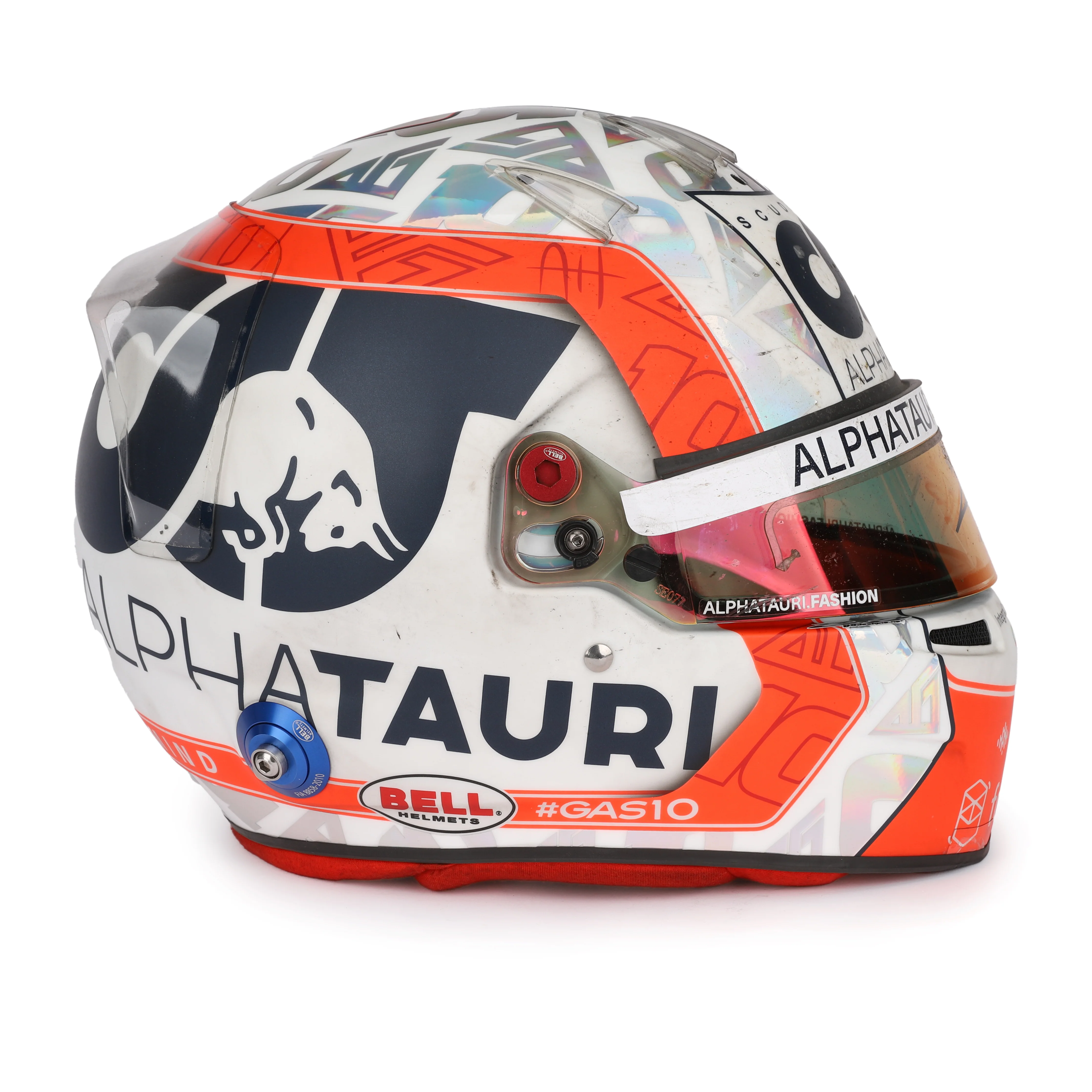 Season Launch LOT 037 - Pierre Gasly 2022 Signed Race Used Helmet – Australian GP - Image 11
