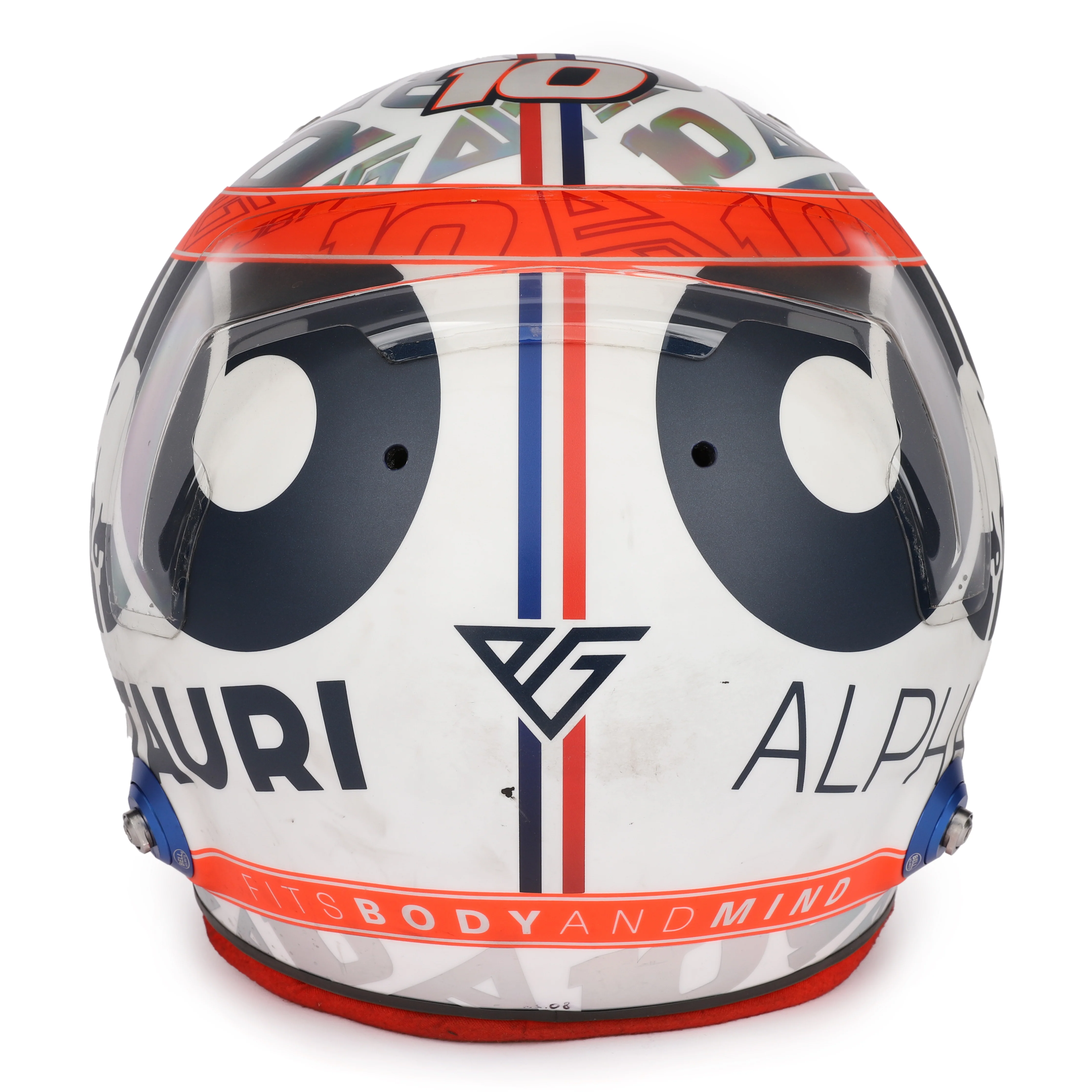 Season Launch LOT 037 - Pierre Gasly 2022 Signed Race Used Helmet – Australian GP - Image 6