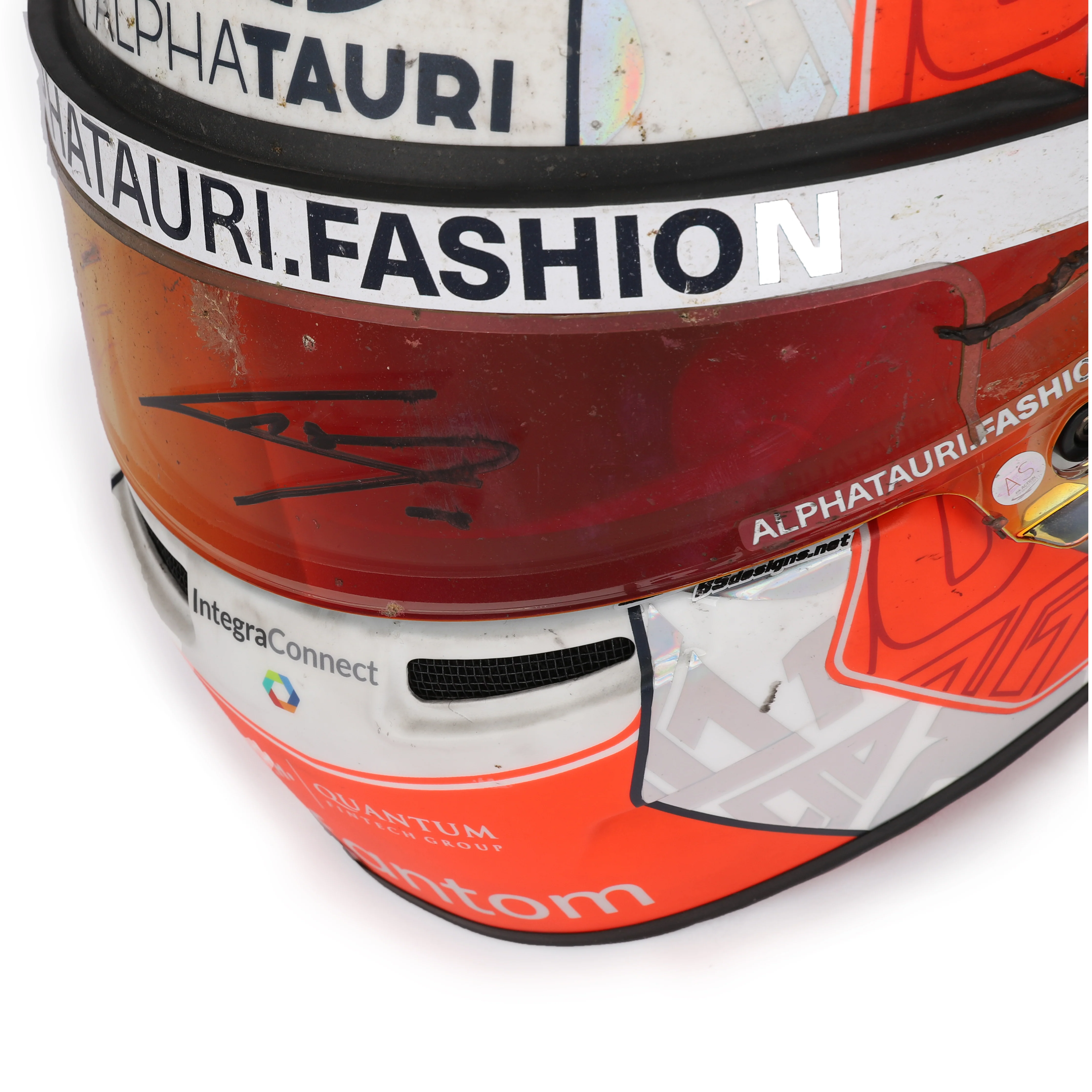 Season Launch LOT 037 - Pierre Gasly 2022 Signed Race Used Helmet – Australian GP - Image 9