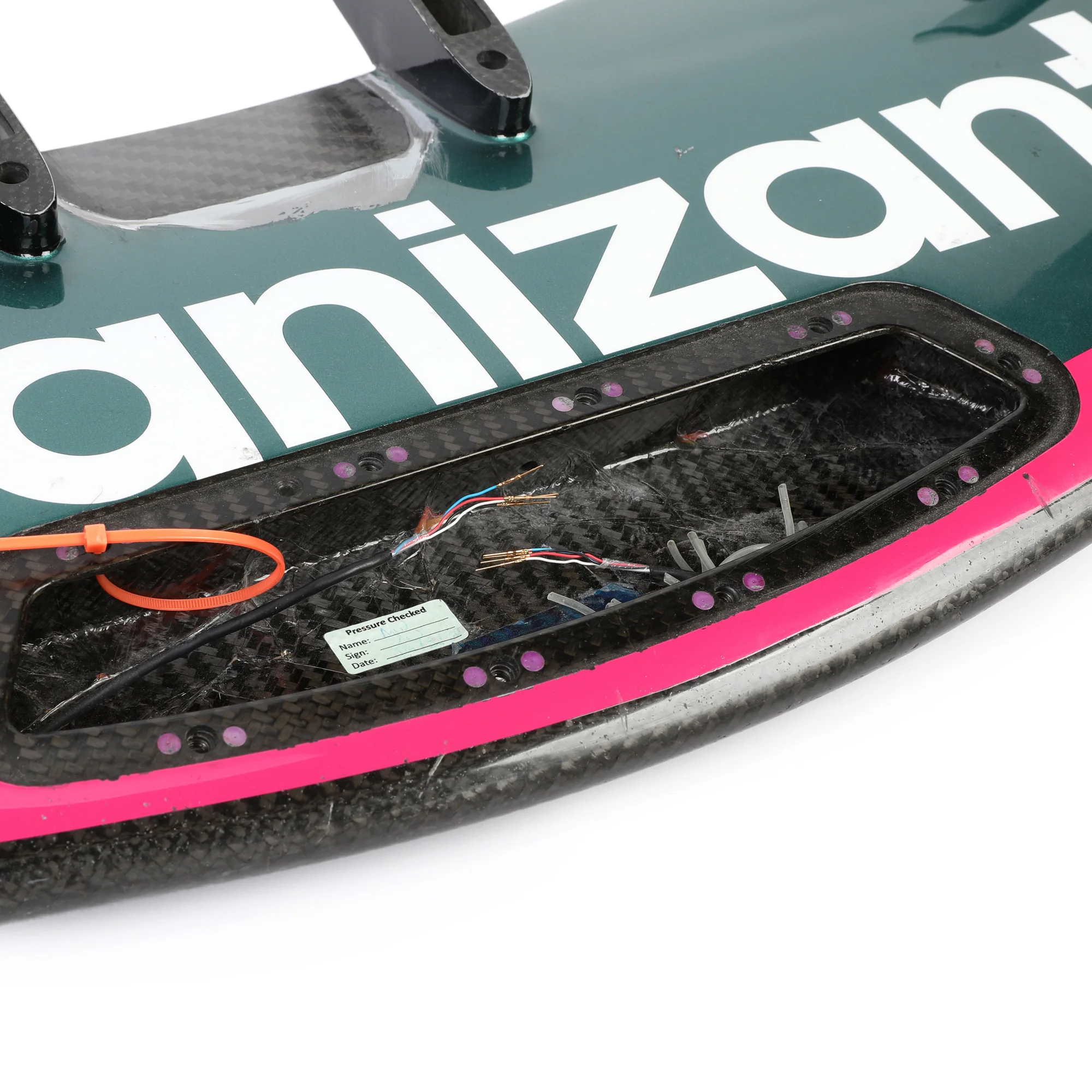 Season Launch LOT 036 - 2021 Aston Martin AMR21 Front Wing Assembly - Used - Image 7