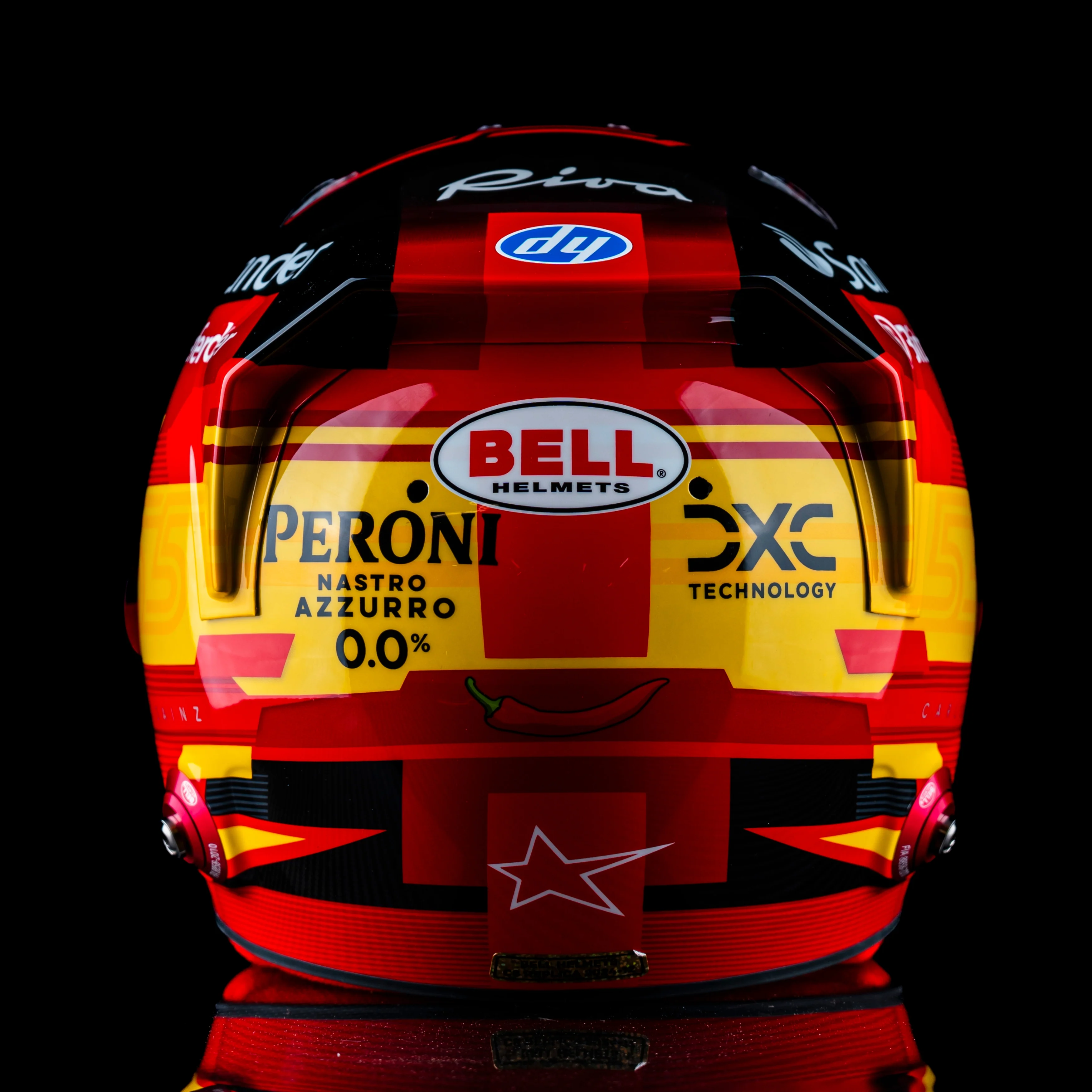 Season Launch LOT 011 - Carlos Sainz 2024 Scuderia Ferrari Bell Official Replica Helmet - Image 5