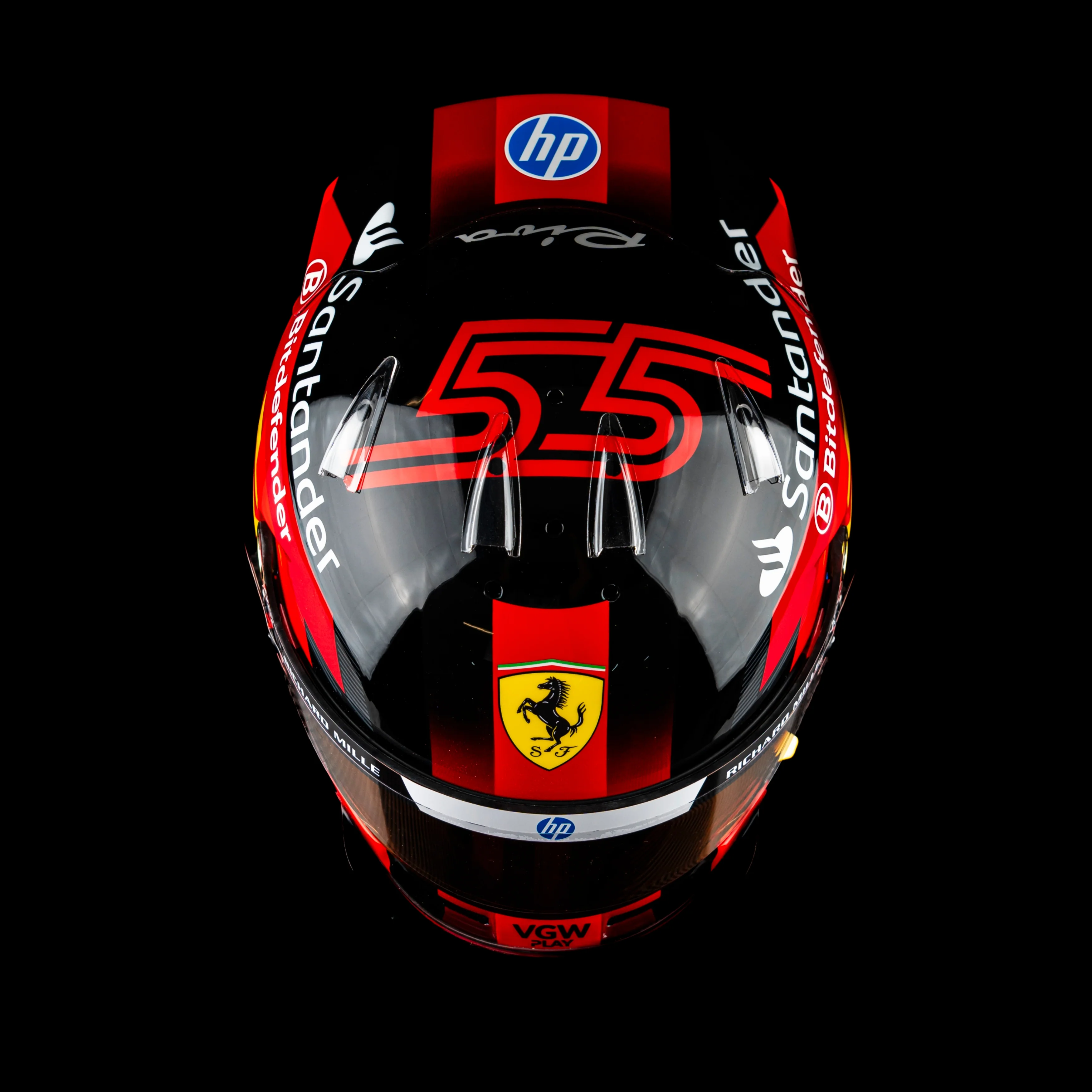 Season Launch LOT 011 - Carlos Sainz 2024 Scuderia Ferrari Bell Official Replica Helmet - Image 7