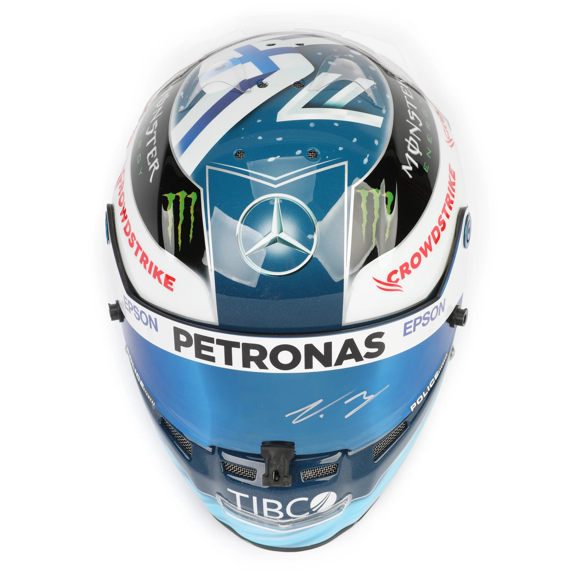 Valtteri Bottas 2021 Signed Official Replica Helmet - Image 7